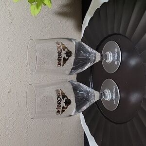 Unibroue Belgium Beer Footed Tulip Beer Glasses